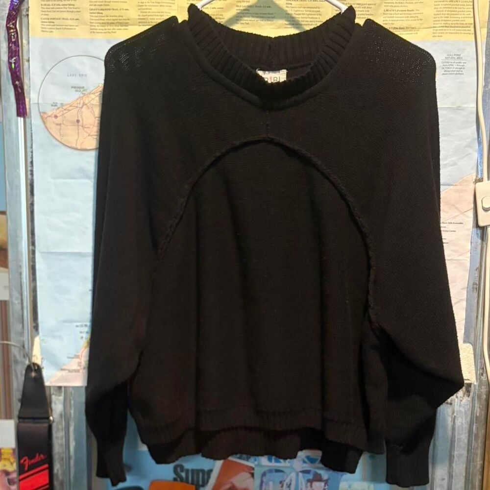 BIBI Women's Black Pullover Sweater Size Small